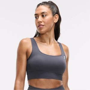 Peloton Seamless Square Neck Bra - Charcoal - XS/S